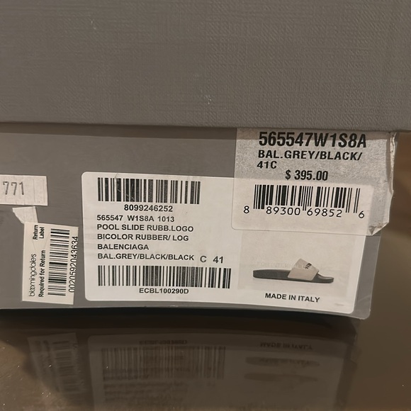 Balenciaga Grey Slides - Picture 10 of 10